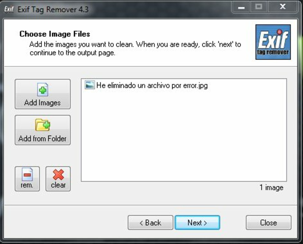Exif Tag Remover