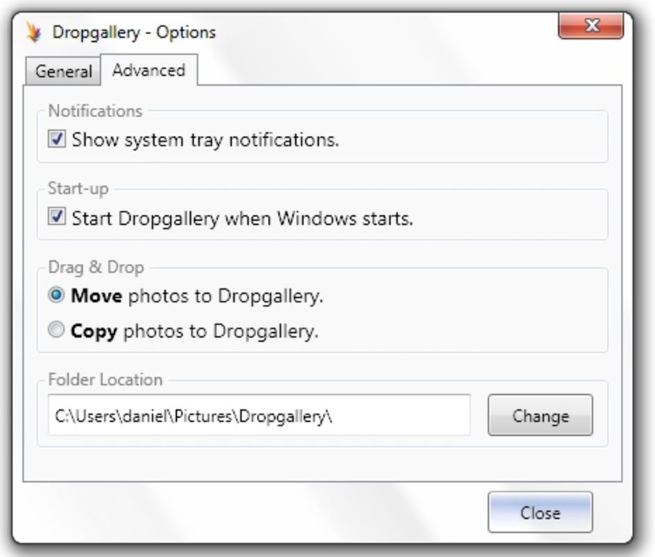DropGallery