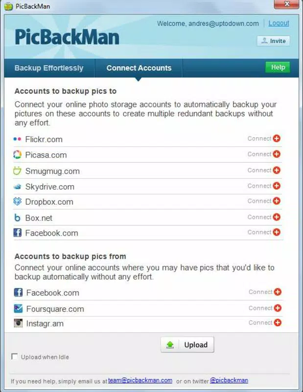 Main image for PickBackMan application