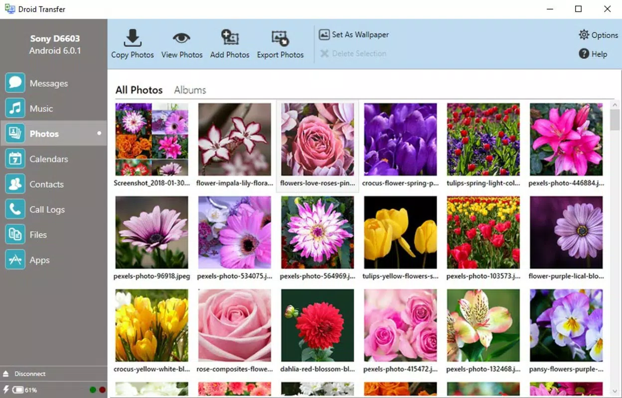 Main image for Droid Transfer application