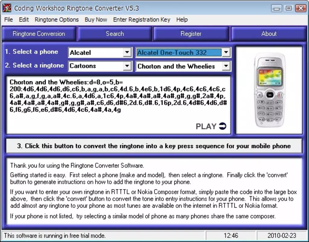 Coding Wordshop Ringtone Converter