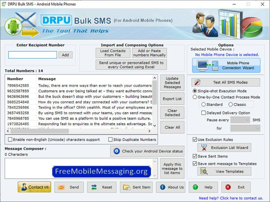 Android Mobile Messaging Software