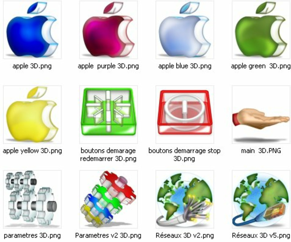 Pack 3D Icons