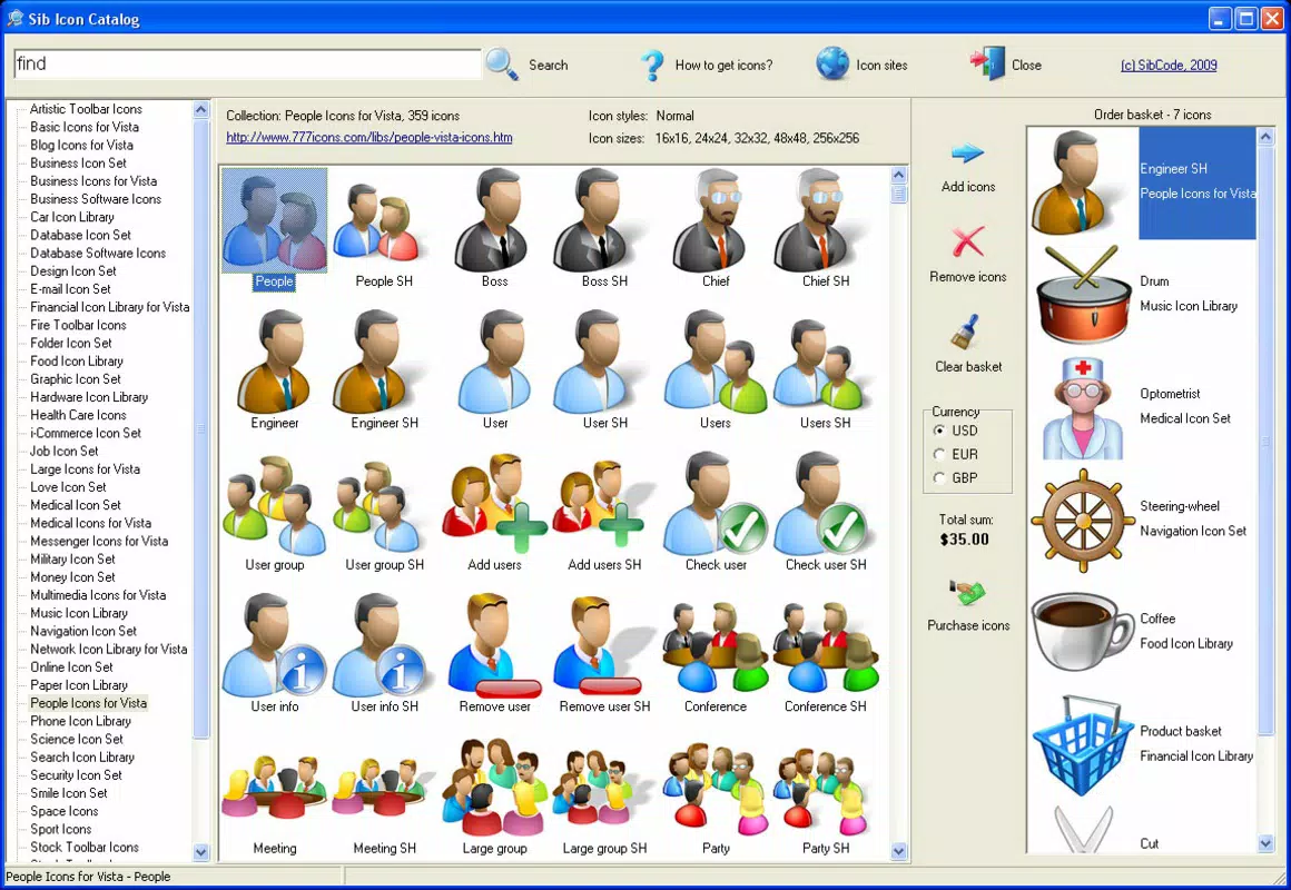 Sib Icon Catalog