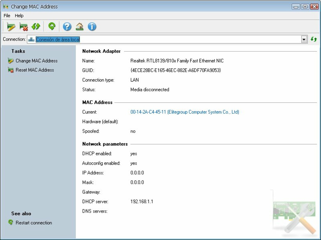 Change MAC Address