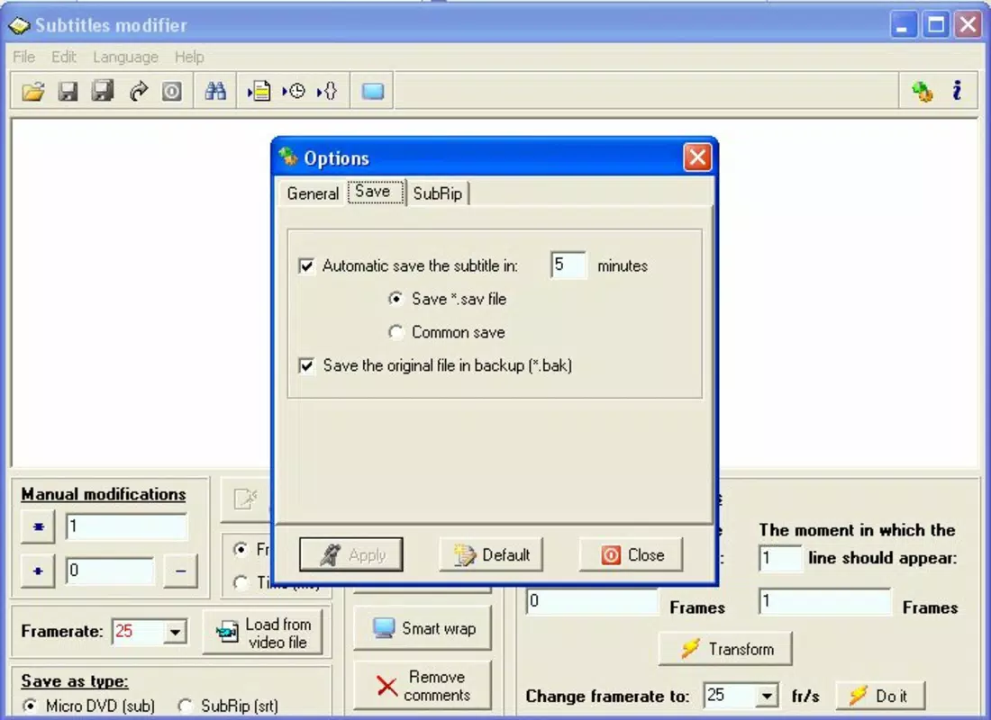 Subtitles Modifier