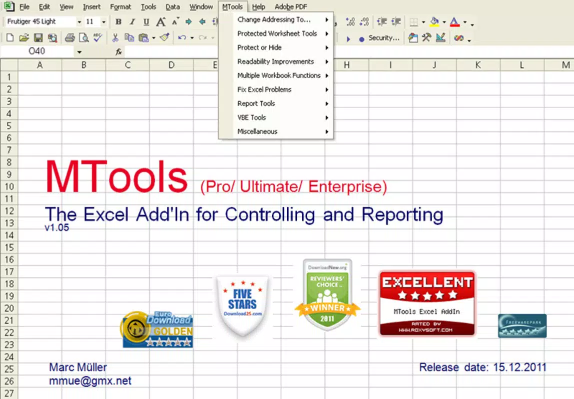 MTools Ultimate Excel Tools
