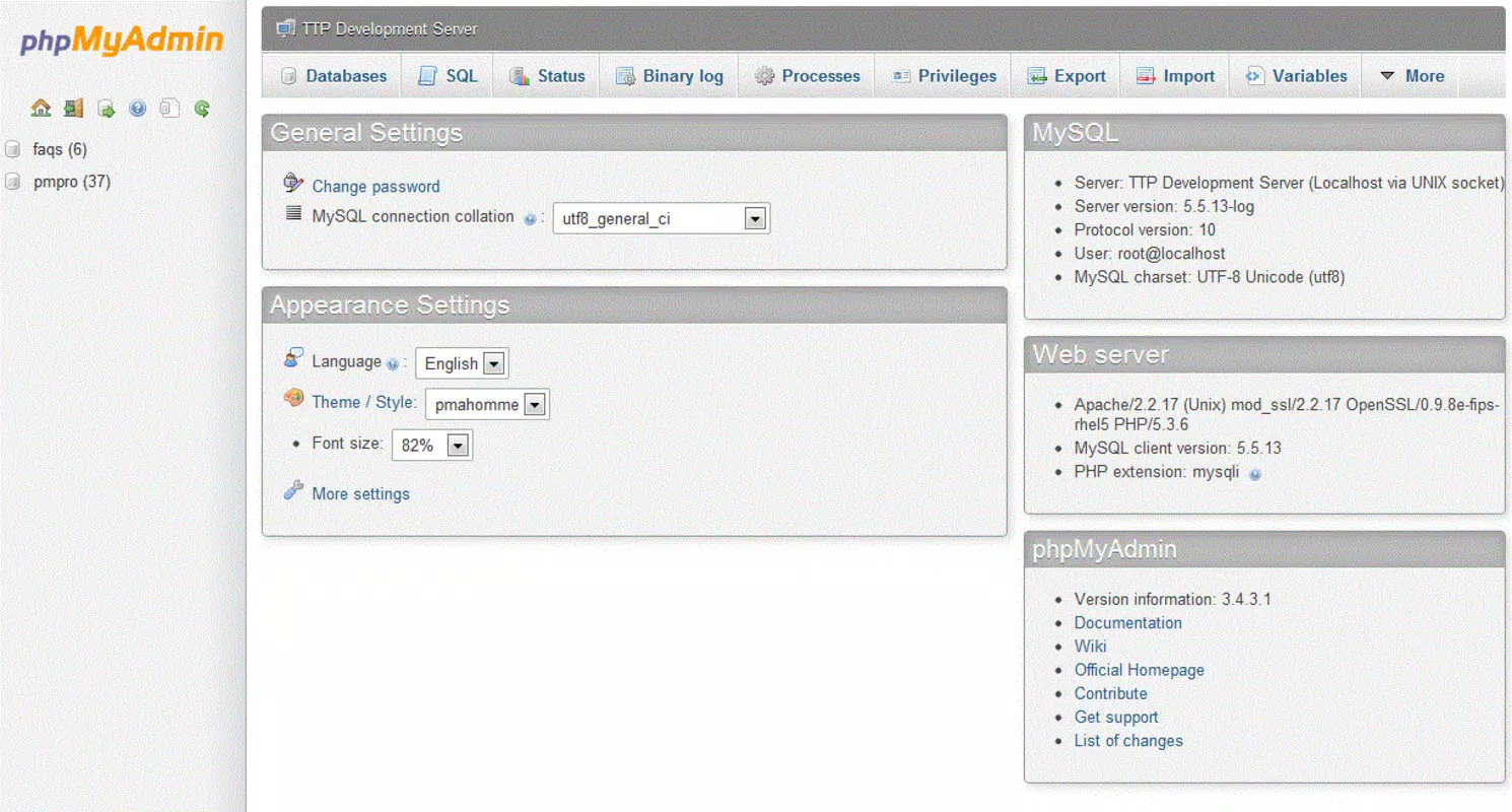 phpMyAdmin