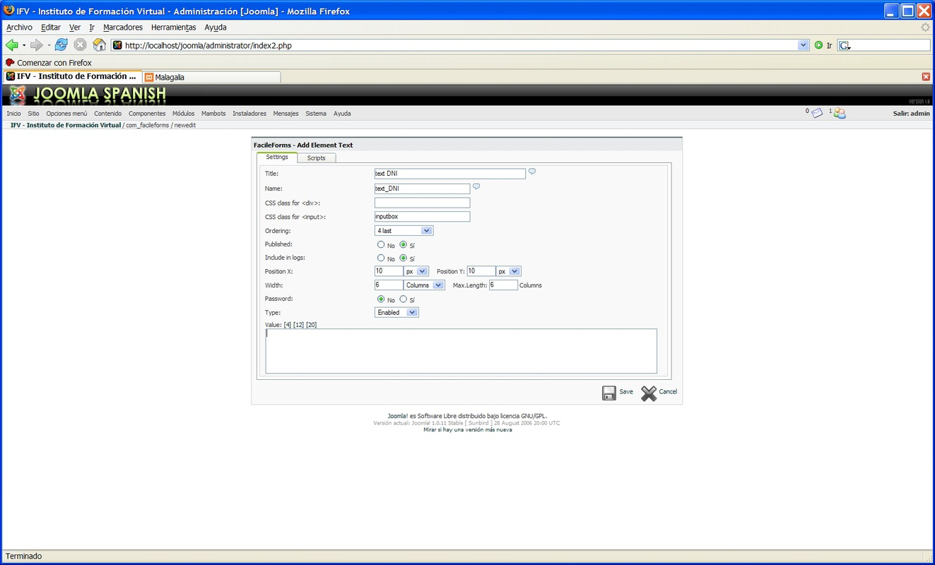 FacileForms for Joomla