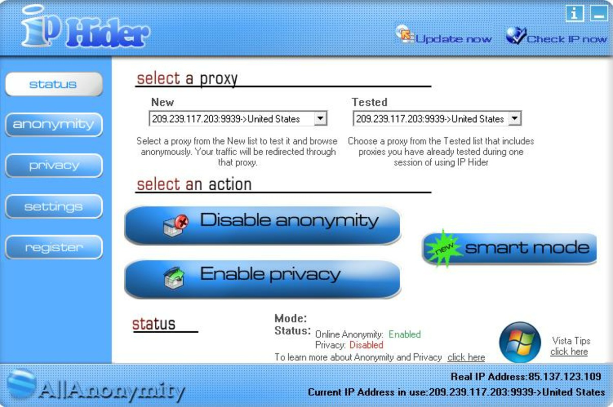 Illustration of Ip Address Hider Software For Windows 10