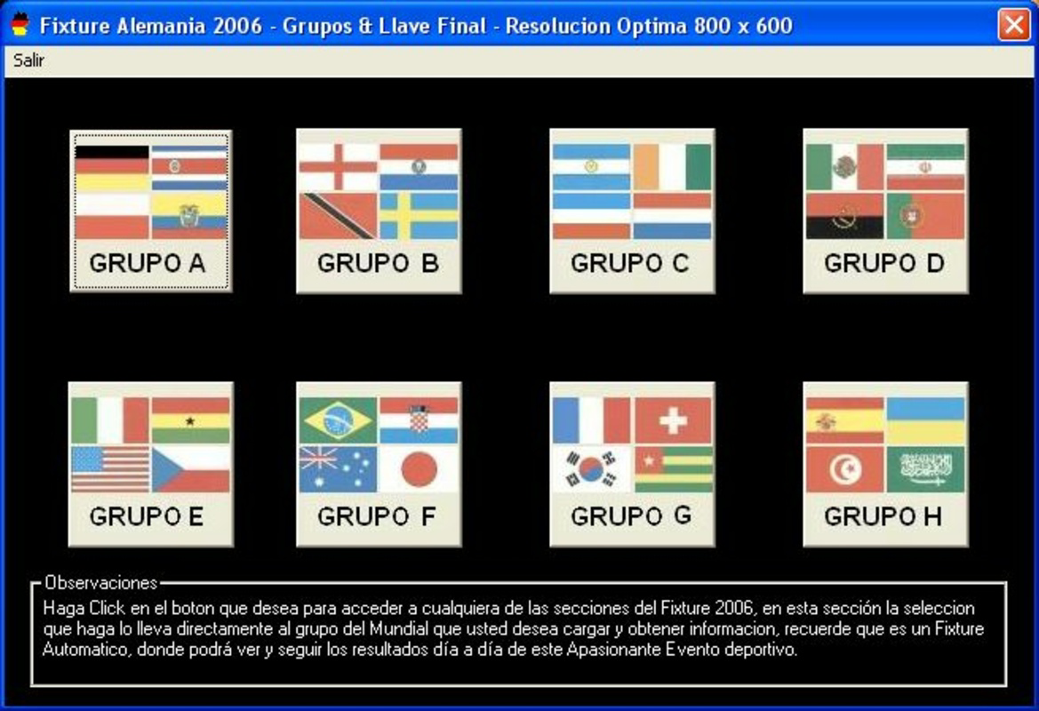 Fixture Alemania 2006