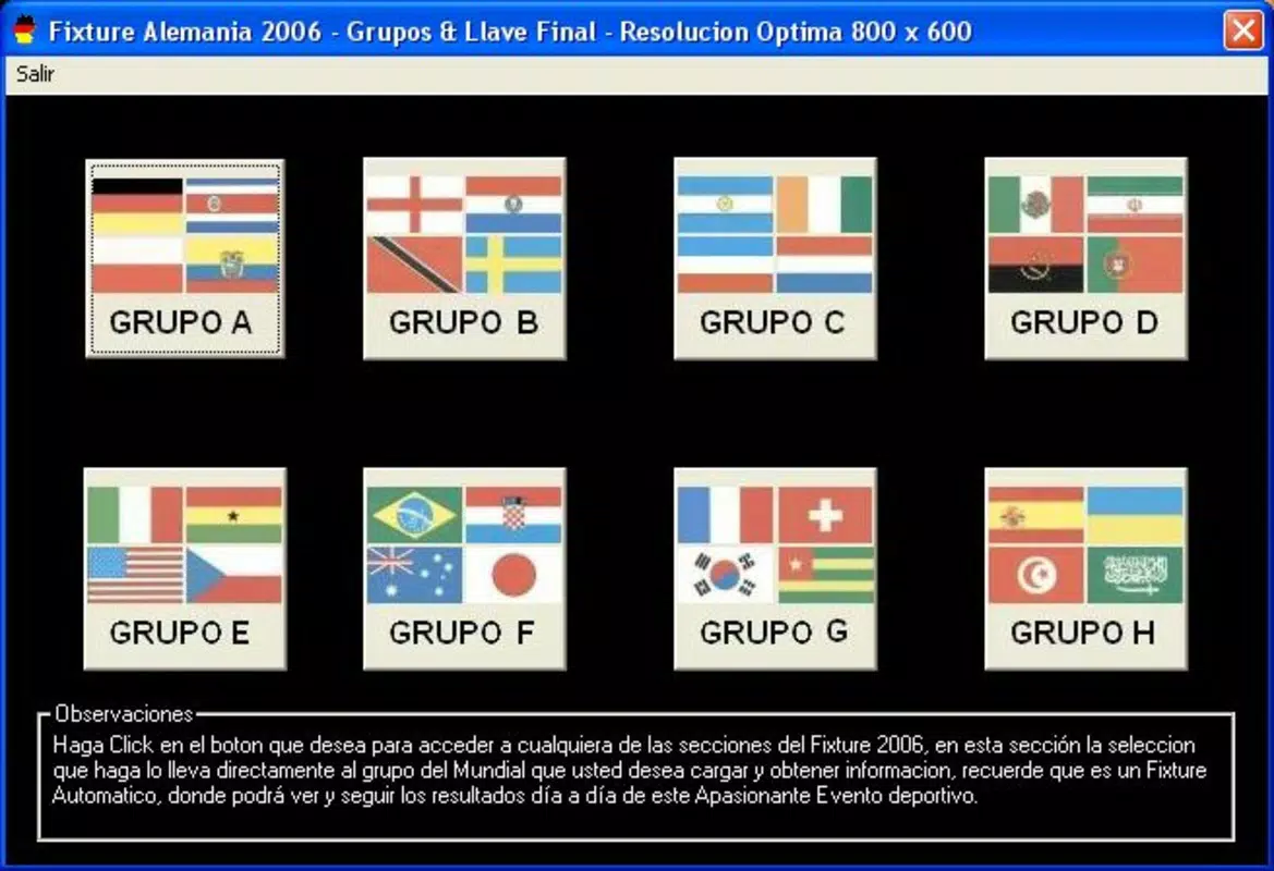 Fixture Alemania 2006