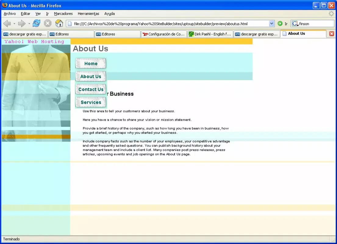 Yahoo Site Builder