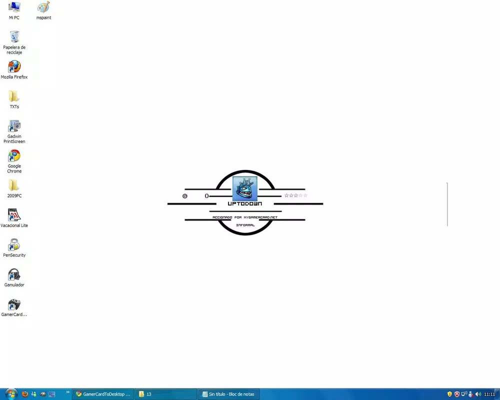 GamerCardToDesktop