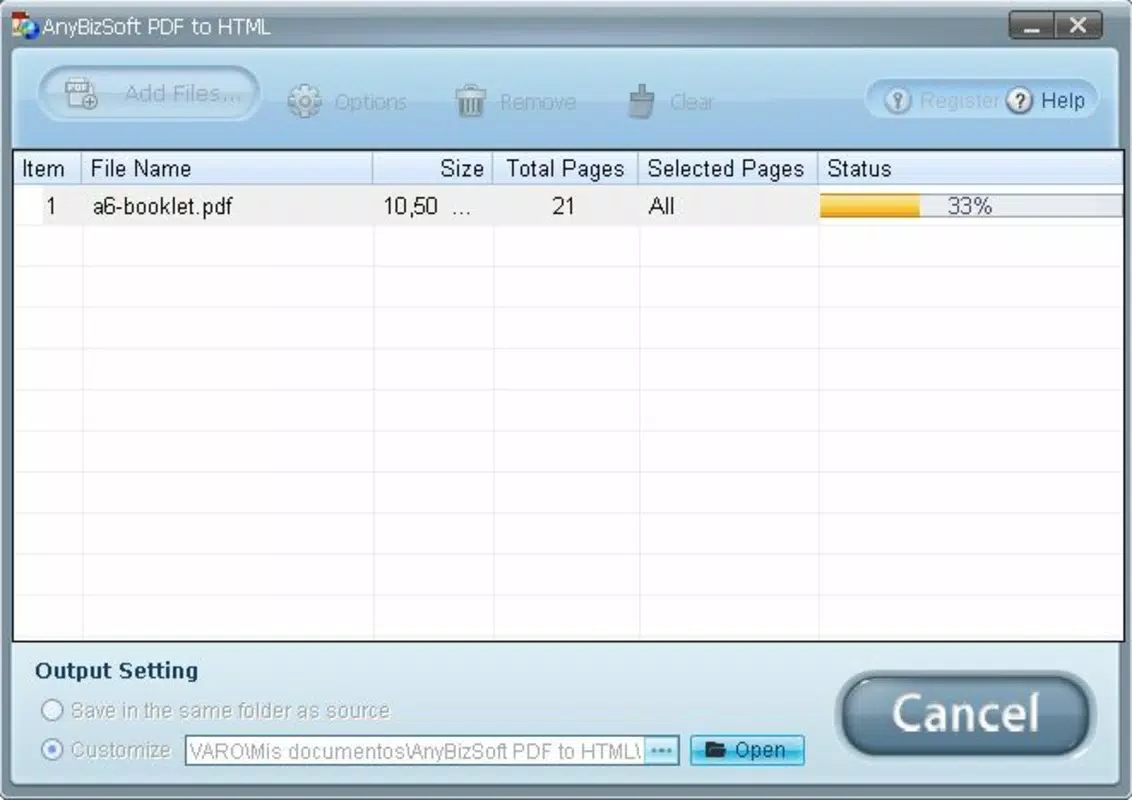 AnyBizSoft PDF to HTML Converter