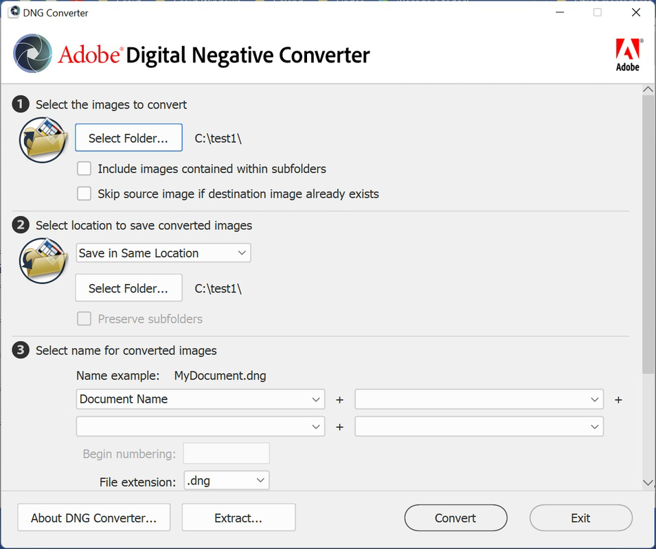 Adobe DNG Converter