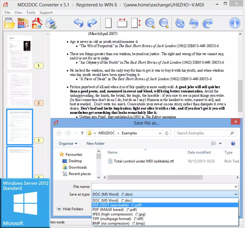 MDI2PDF