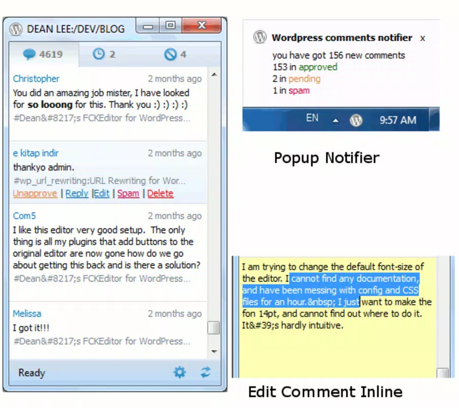 Wordpress Comment Notifier