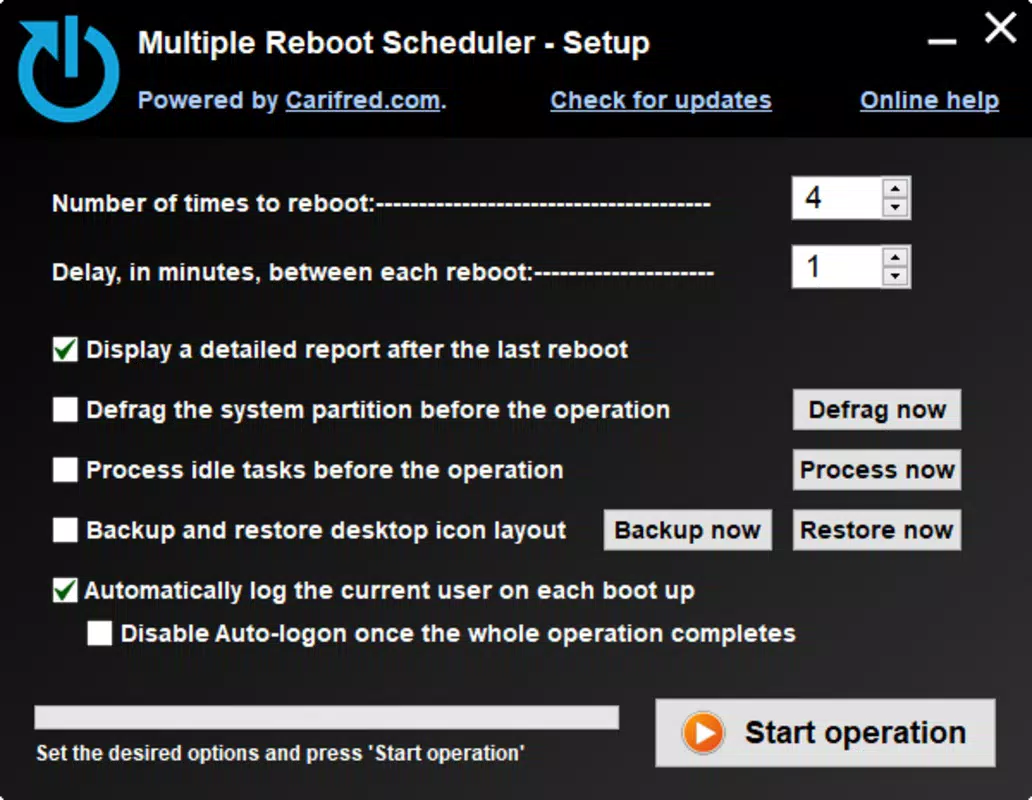 Multiple Reboot Scheduler