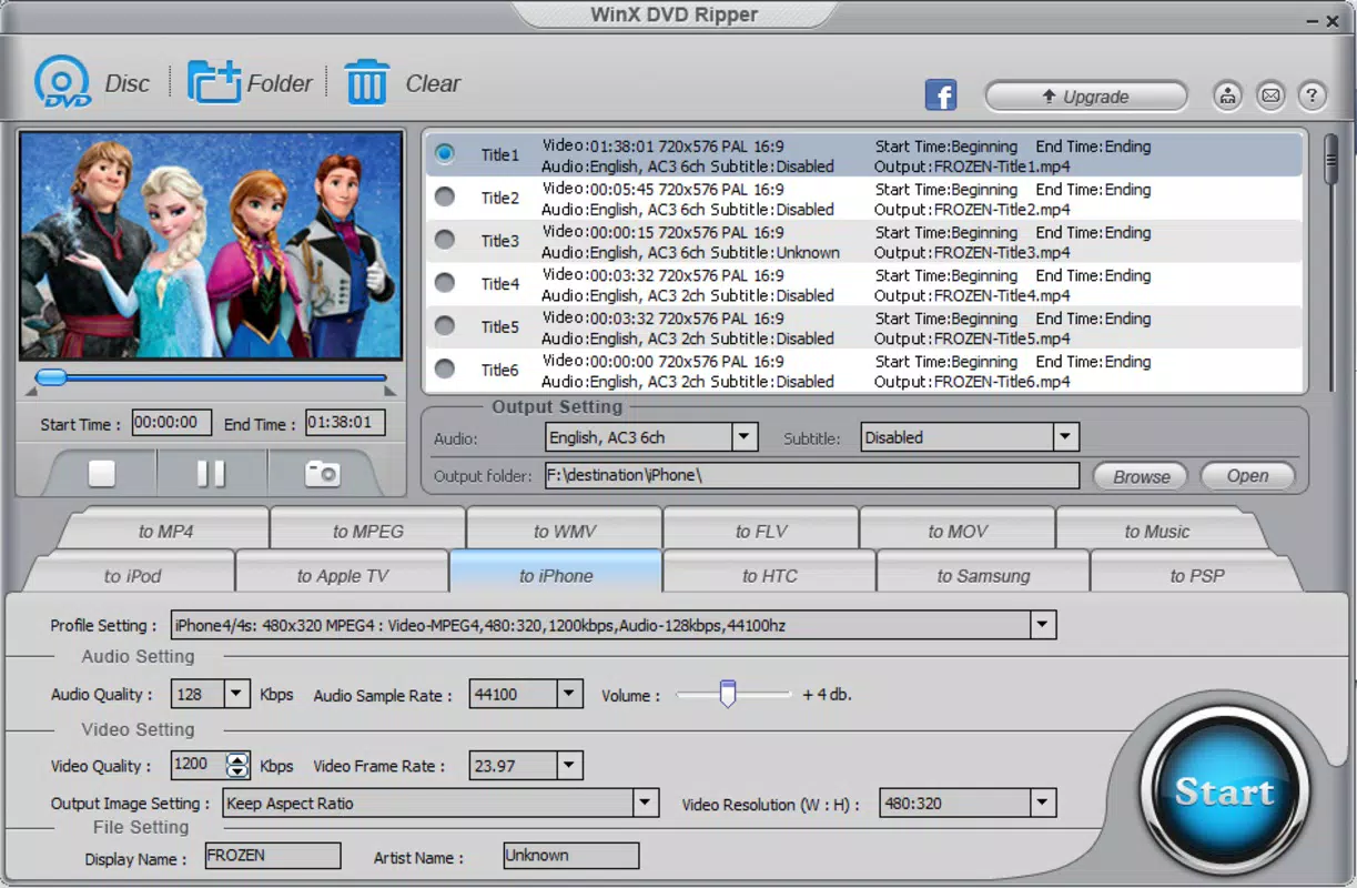 WinX Free DVD Ripper