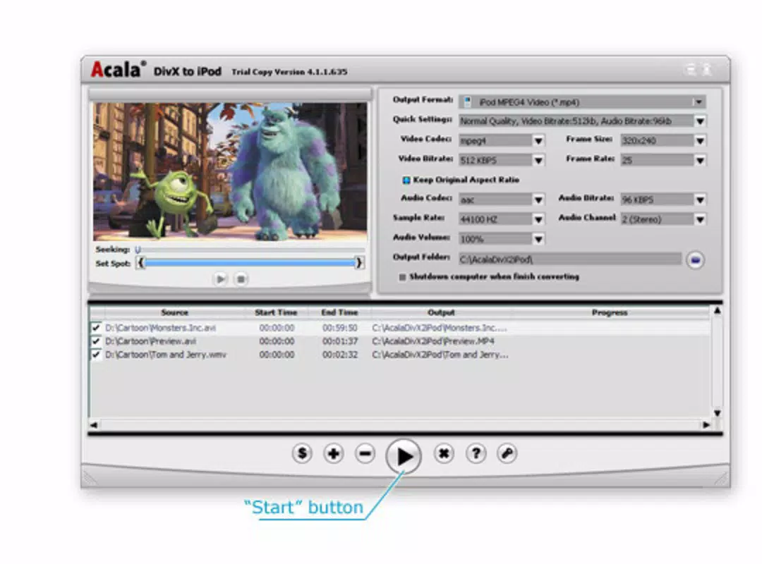Acala DivX to iPod