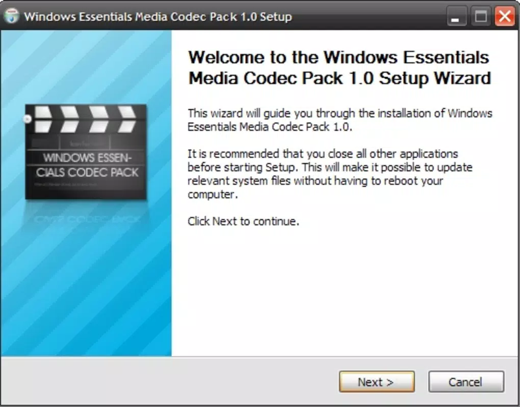 Windows Essentials Codec Pack