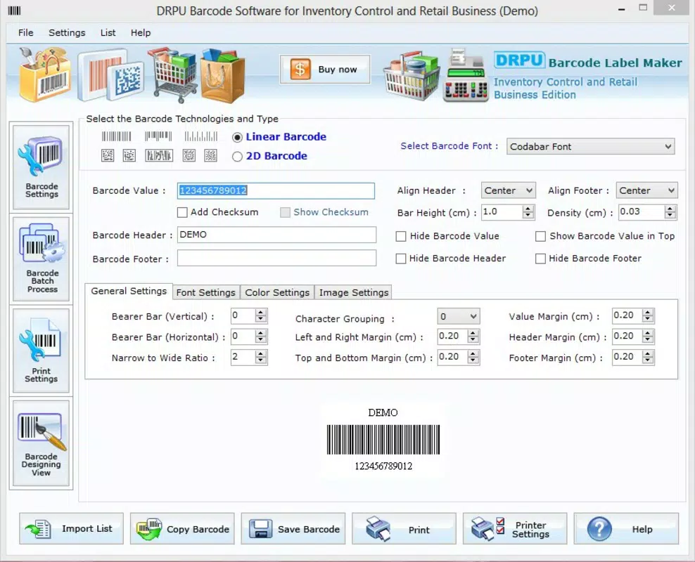 Inventory Bar Code Labels