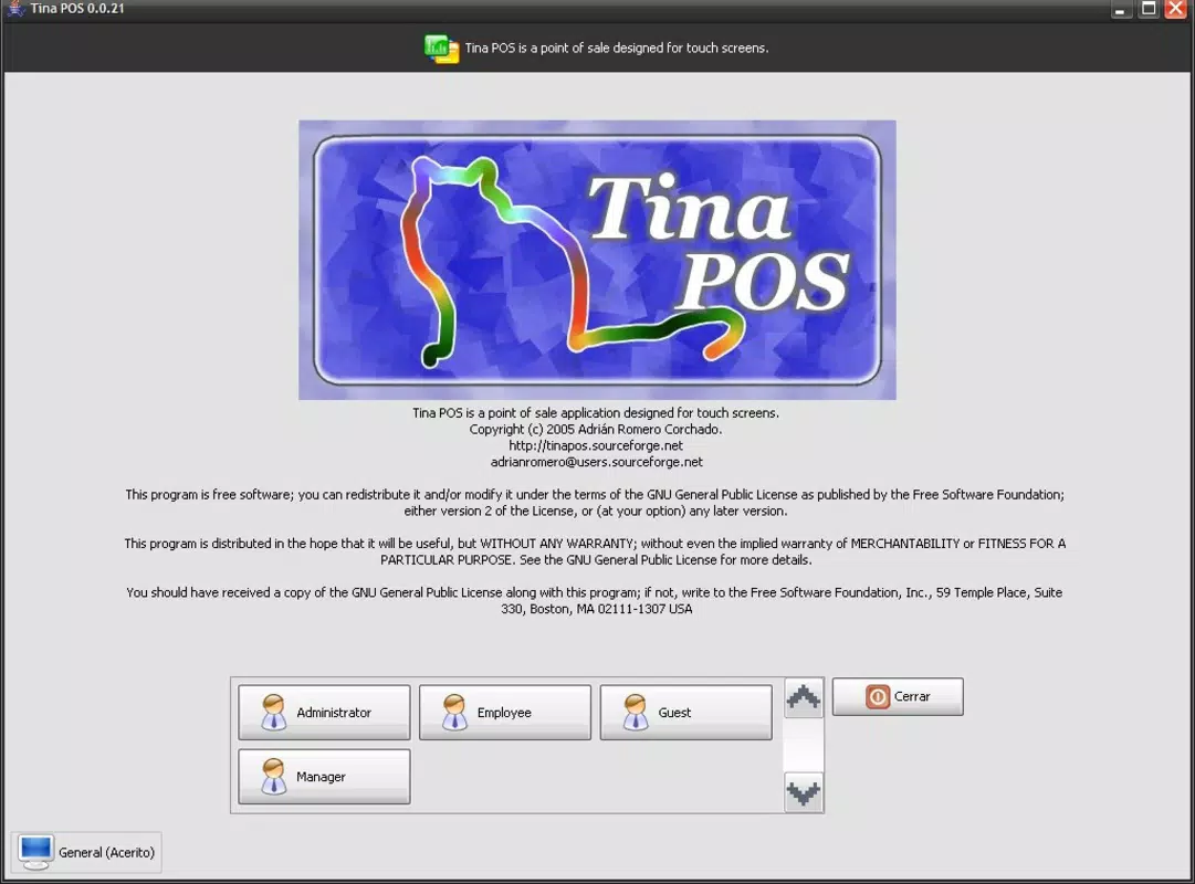 Main image for Tina POS application