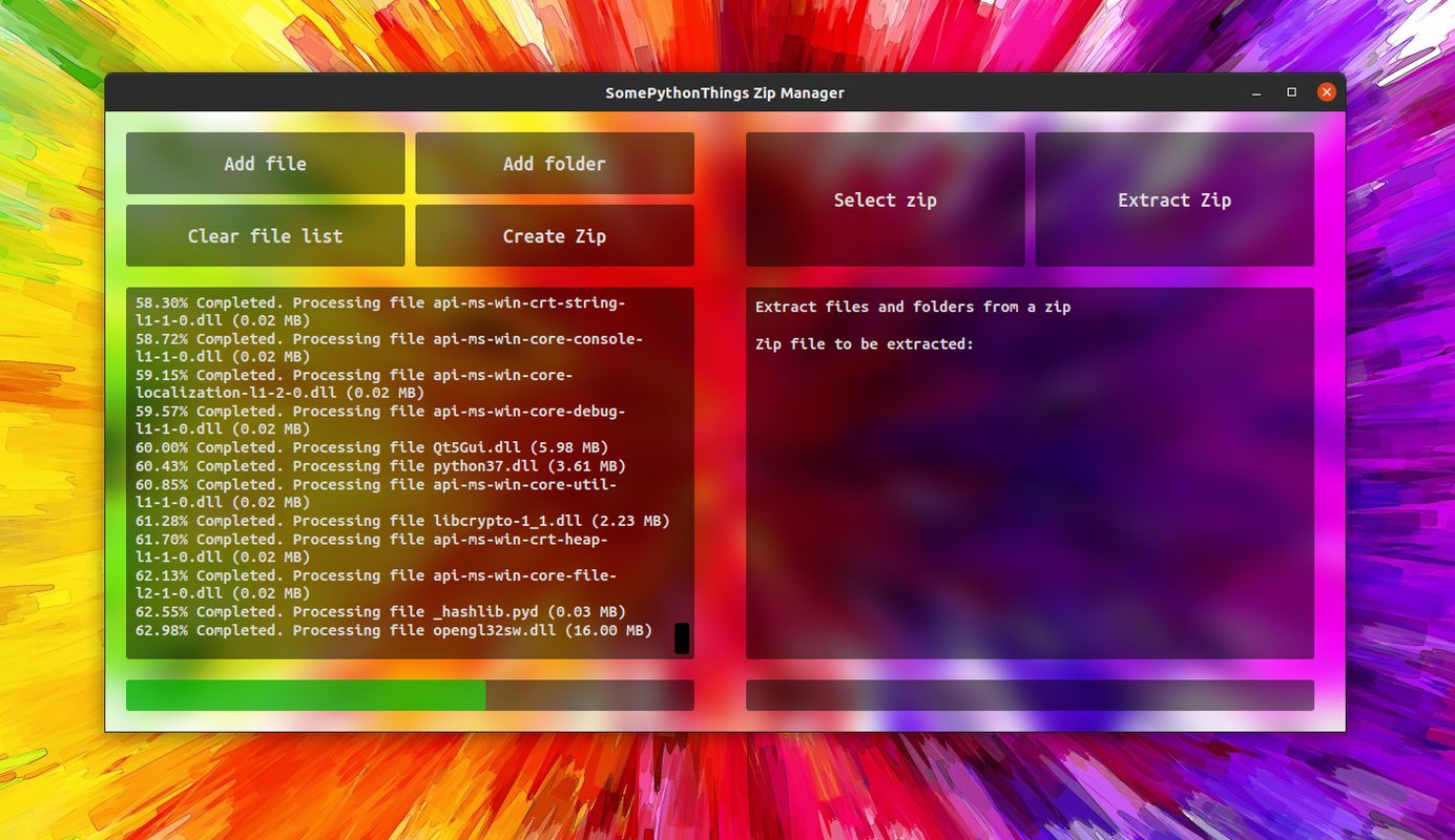 SomePythonThings Zip Manager 64bit