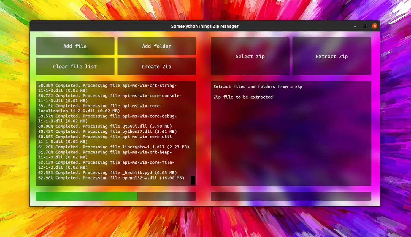 SomePythonThings Zip Manager 64bit