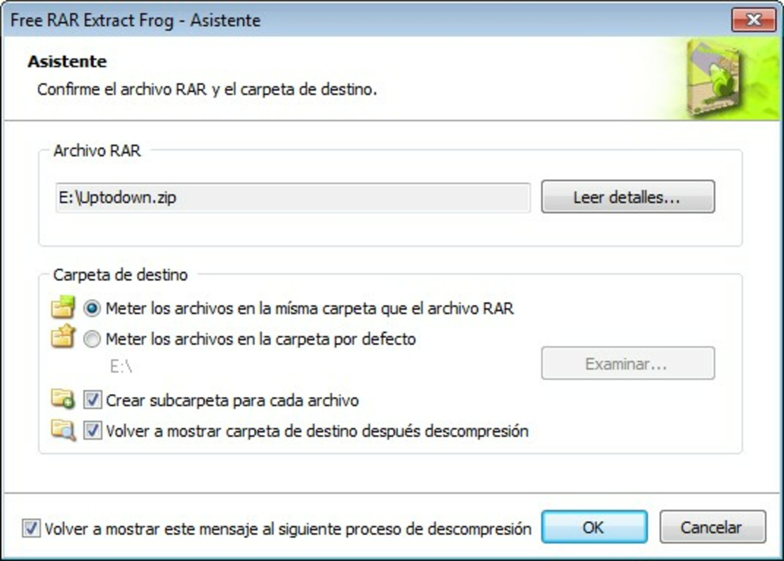 Free Rar Extract Frog for PC Windows 7.0 Download