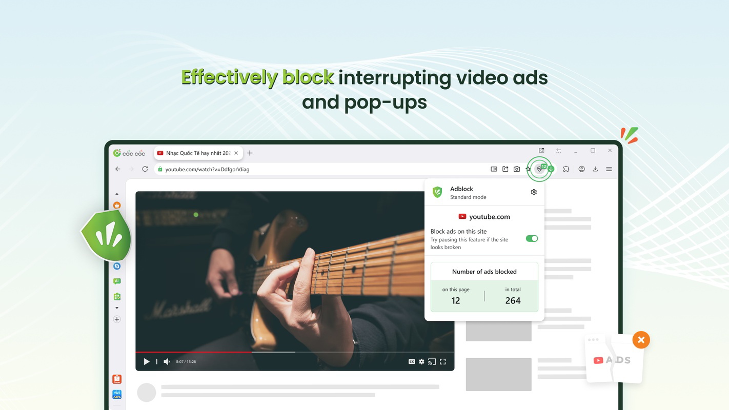 Cốc Cốc Browser - Adblock and Multitask for PC Windows 148.0.7778.254 ...