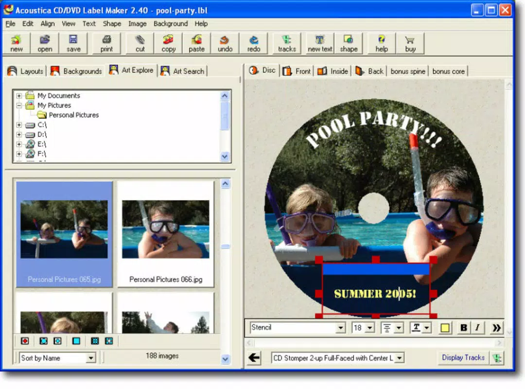 Acoustica CD-DVD Label Maker