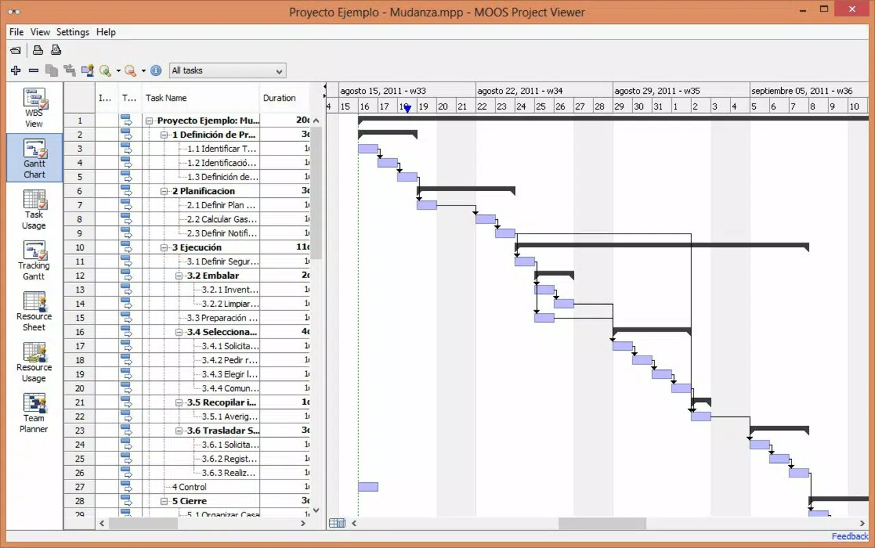 MOOS Project Viewer