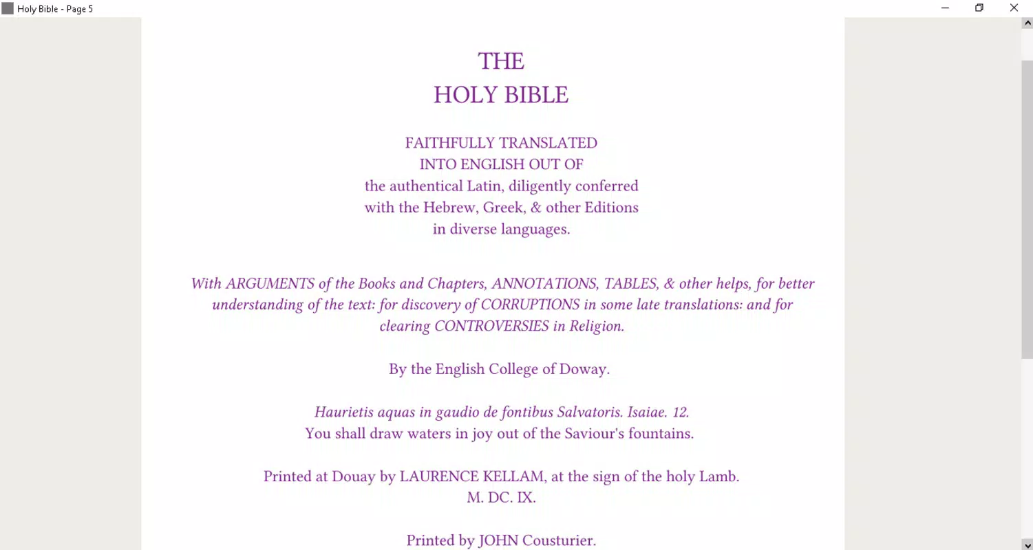 DRB1582 Catholic Bible