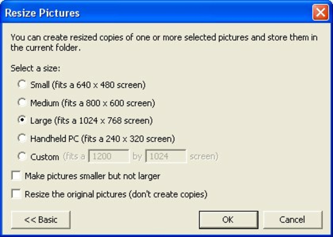 Microsoft Image Resizer PowerToy