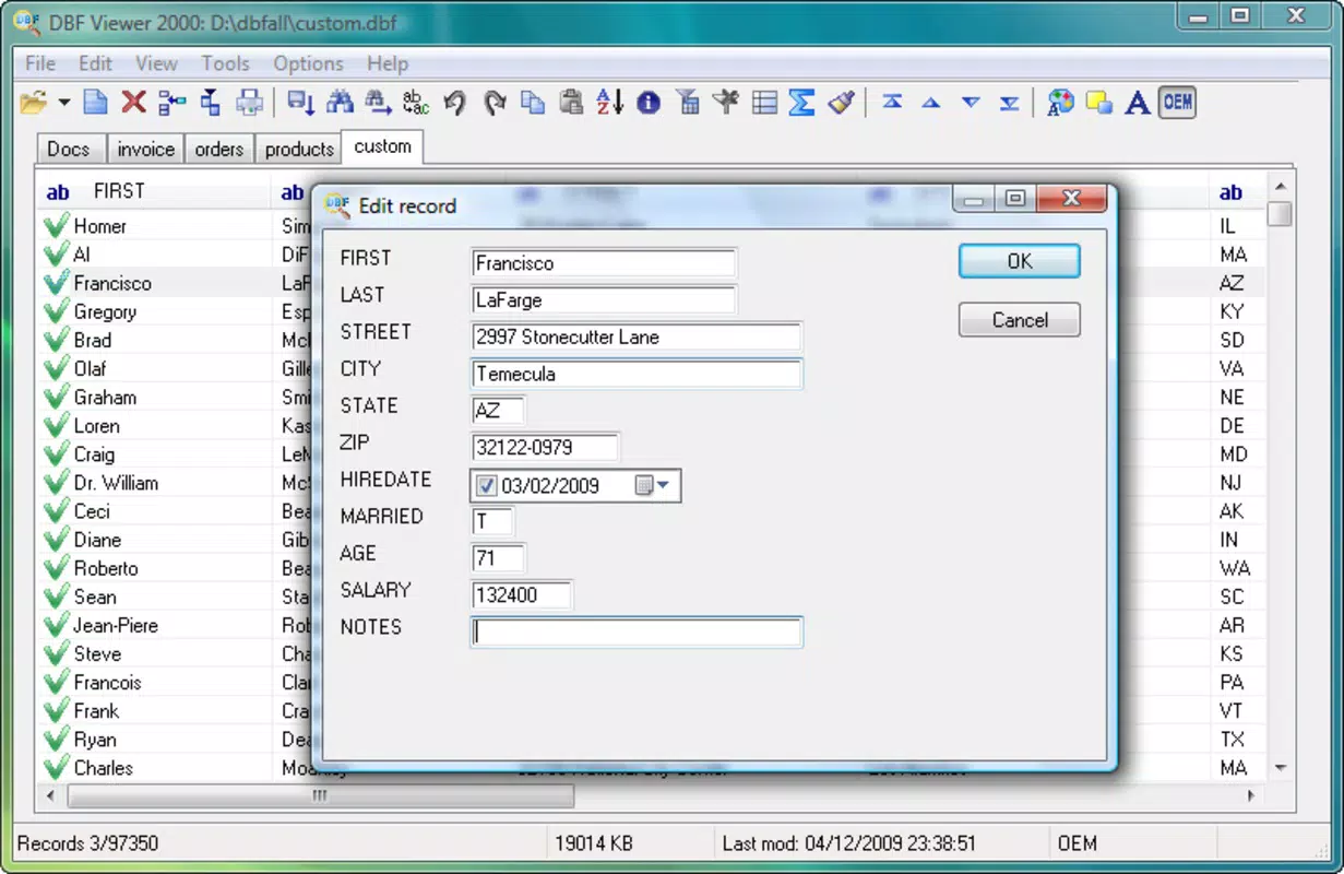 DBF Converter