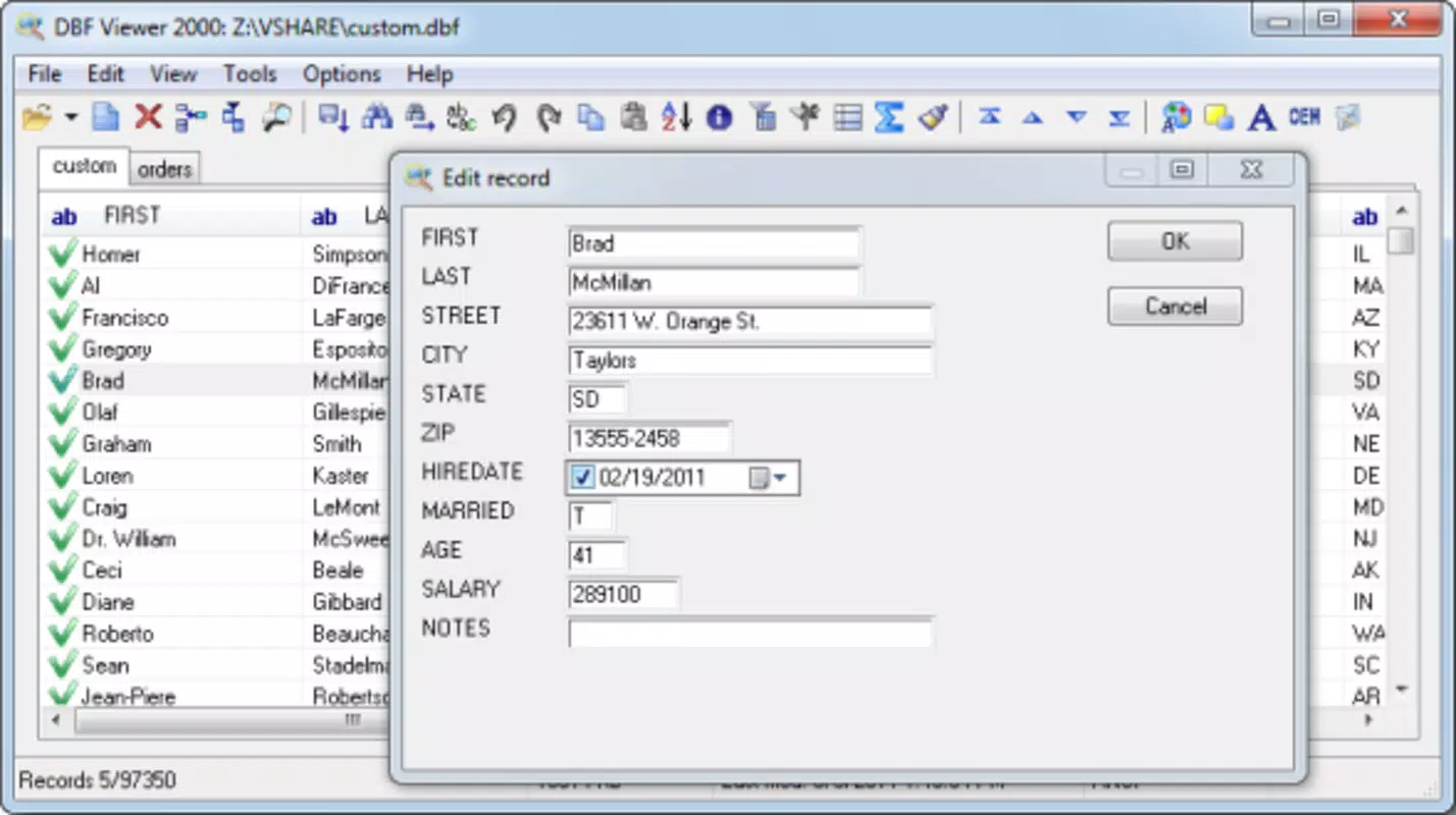 DBF Viewer 2000