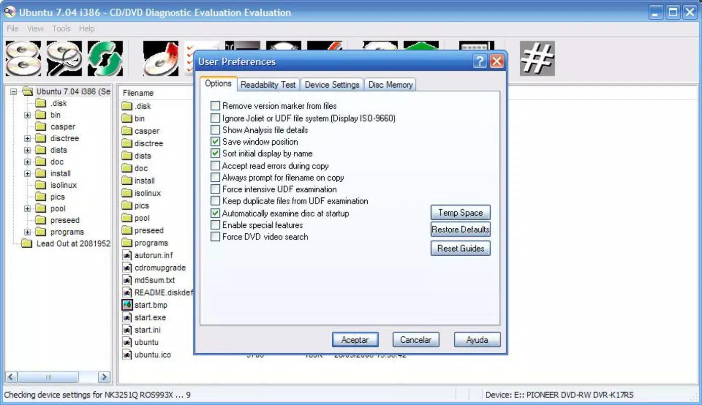 CD-DVD Diagnostic
