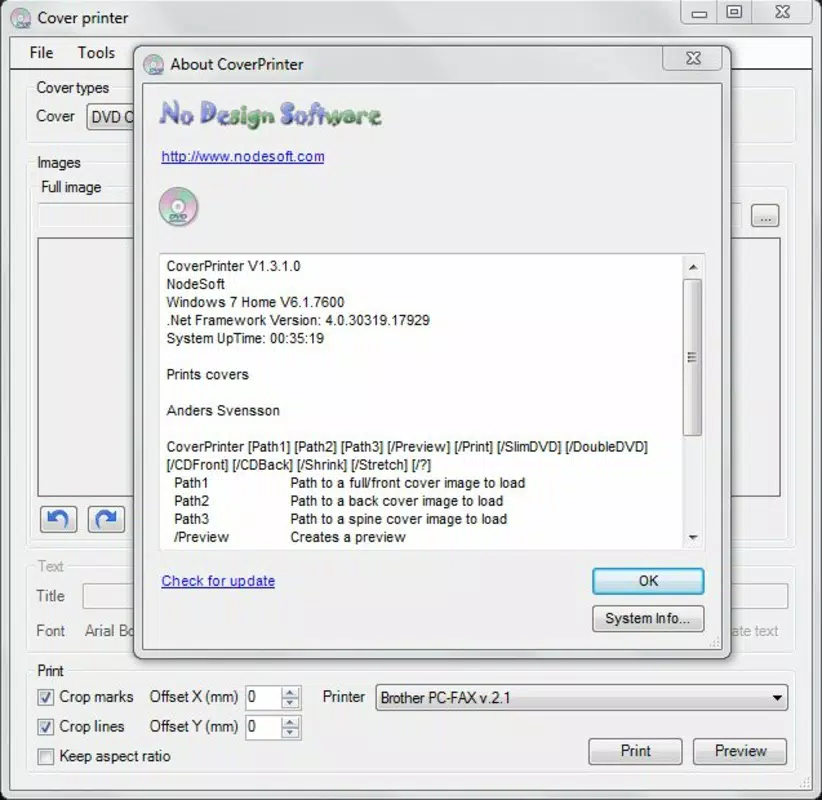 Cover Printer