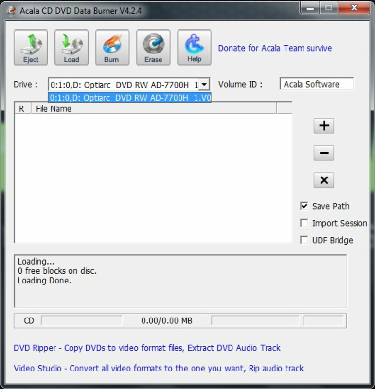 Acala CD DVD Data Burner