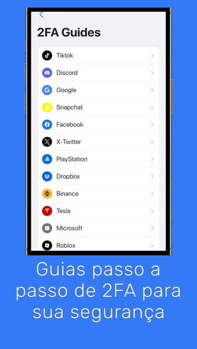 Autenticador – 2FA & OTP Cartaz