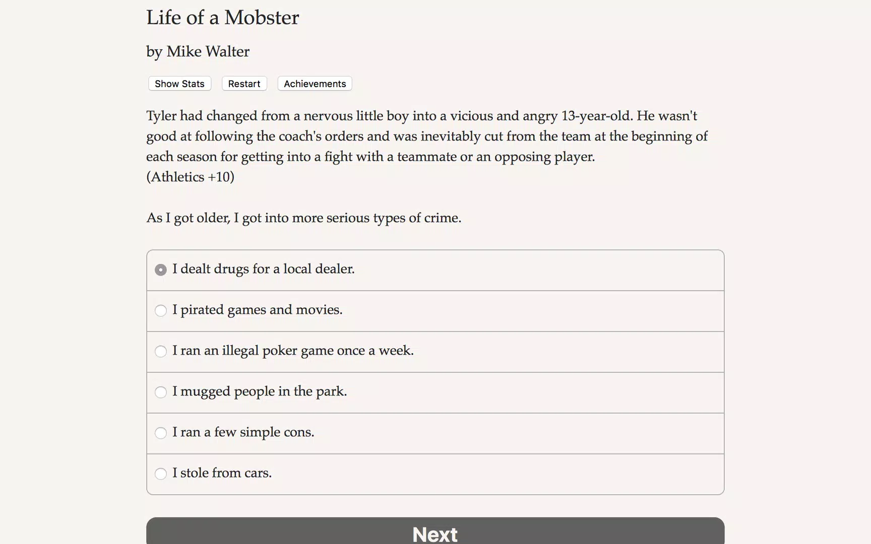 Life of a Mobster