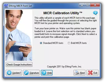 MICR Font Set