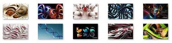 3D Abstract Windows 7 Theme