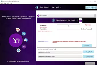 Yahoo Mail Backup Tool
