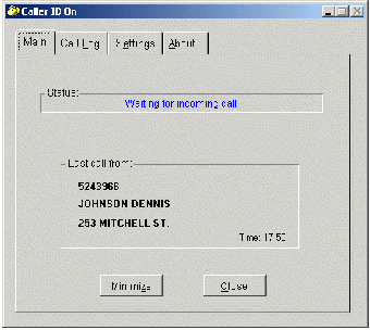 Phone Caller ID for PC