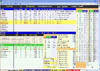 Laver and Woods Cricket Scorebook