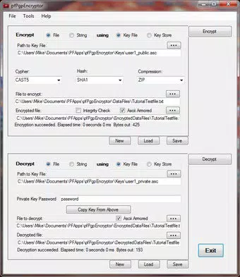 pfPgpEncryptor