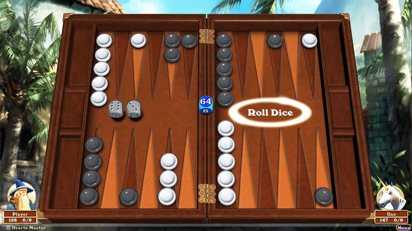 Hardwood Backgammon